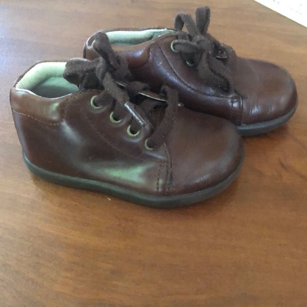 Stride Rite Brown Leather Jamie II Shoes